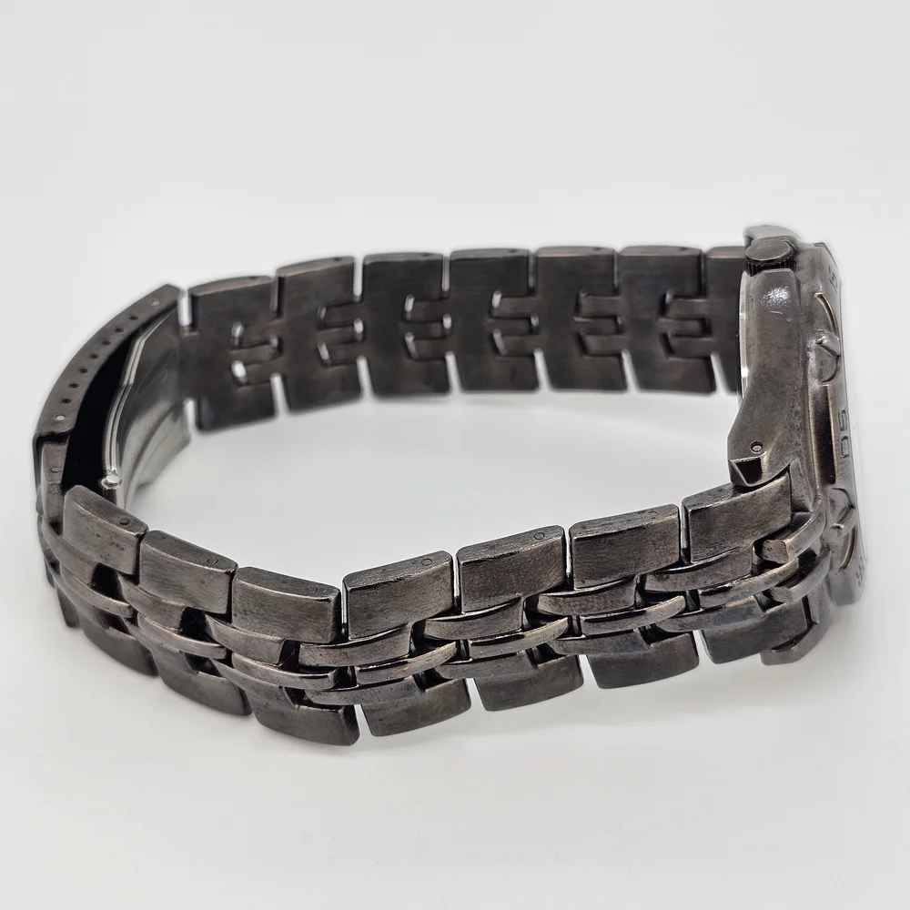 40MM‎ Men's Analog Watch Black Dial Date Black Bracelet Band 8.5